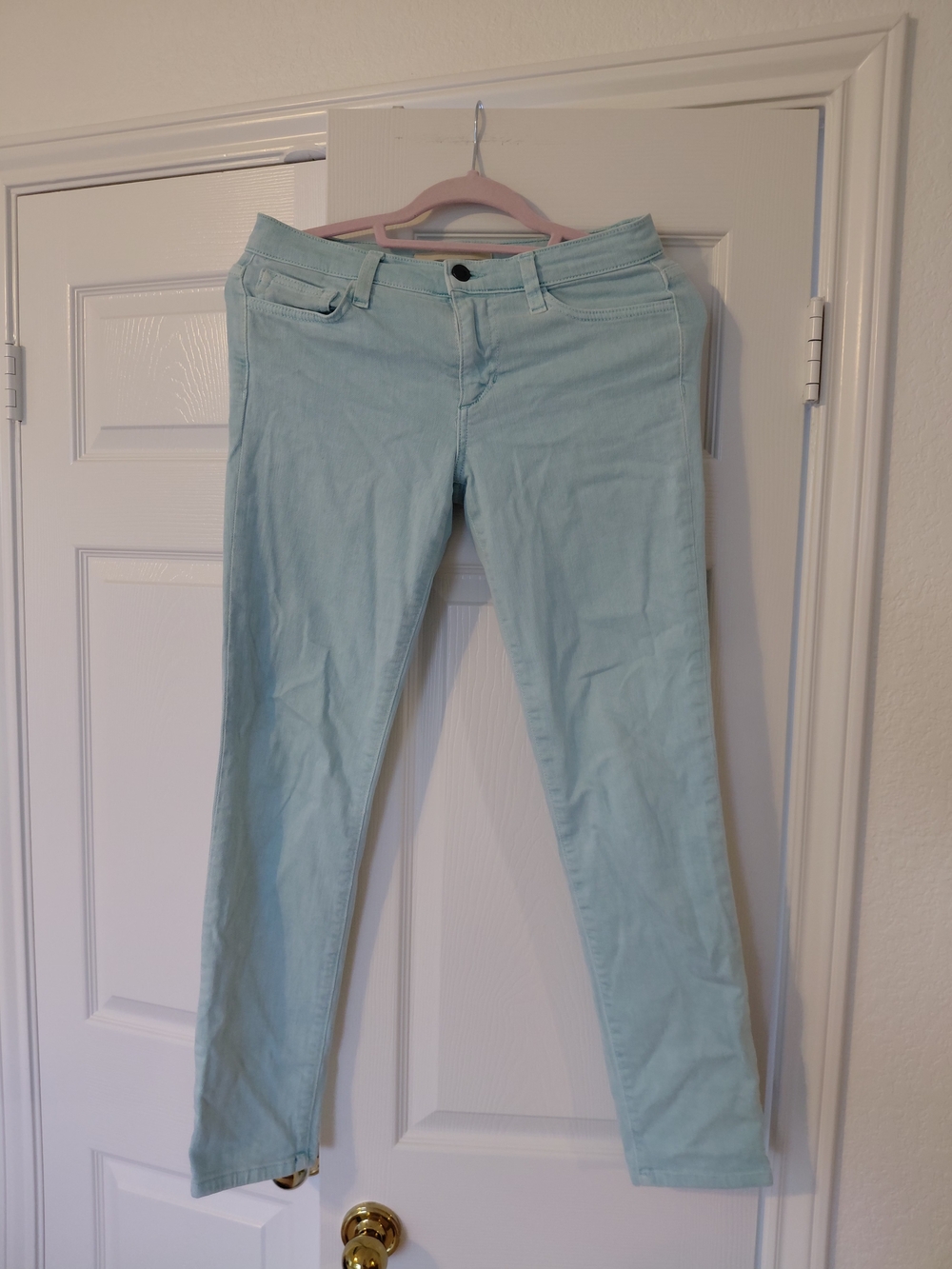 Joe's Jeans Pastel Aqua Skinny Jeans